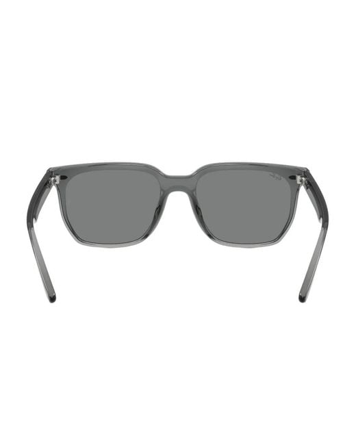 Ray-Ban Gray Square-Frame Sunglasses