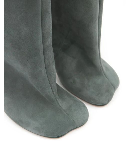 MM6 by Maison Margiela Green Anatomic 70Mm Suede Boots