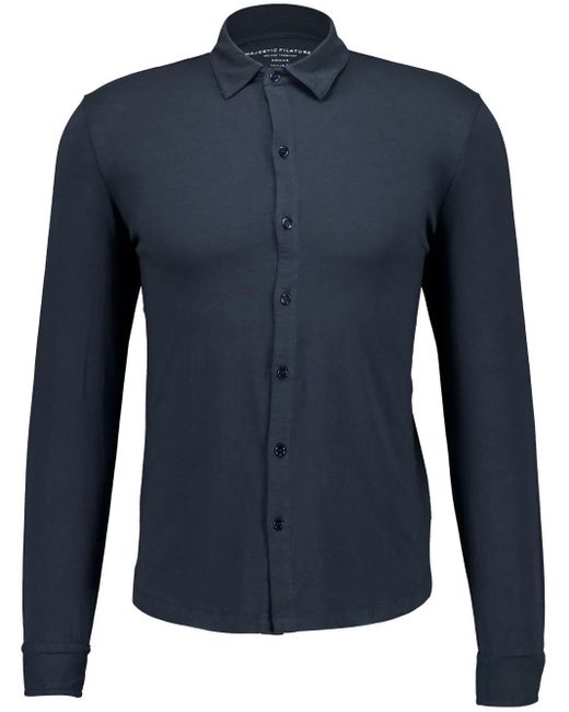 Majestic Filatures Blue Herman Shirt for men