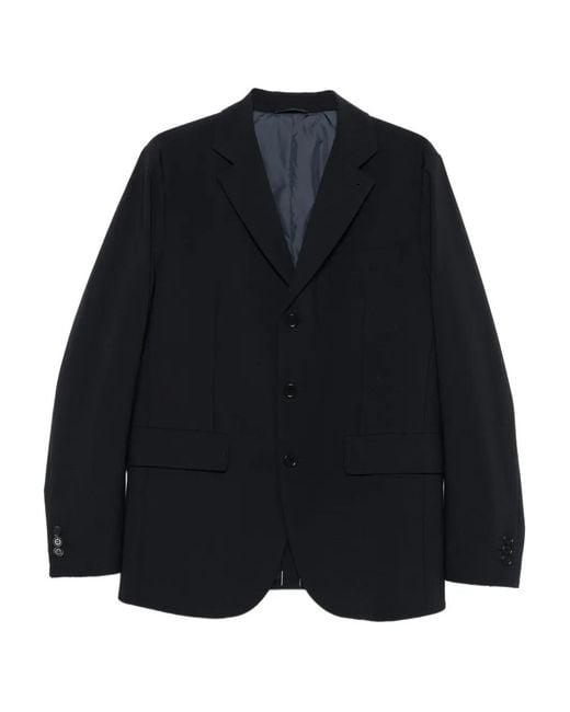 Aspesi Blue Three-Button Blazer for men