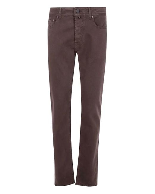 Jacob Cohen Purple "Pant 5 Pockets Slim Fit Bard Tr" Trousers for men