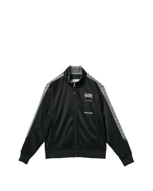 Toga Black X Umbro Logo-Embroidered Jacket for men
