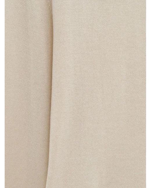 Totême  White Knitted Crew-Neck Jumper