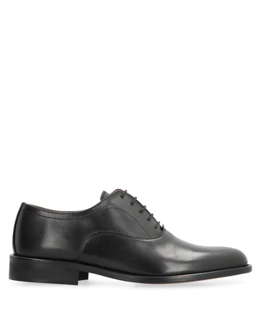 Bruno Magli Brown Polished Leather Lace-Up Shoes for men