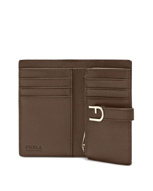 Furla Brown Buckle-Fastening Leather Wallet