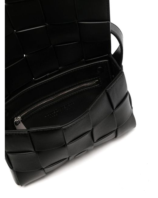 Bottega Veneta Black Small Cassette Crossbody Bag for men