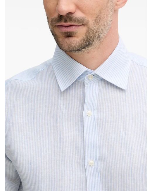 Paul & Shark White Linen Shirt for men