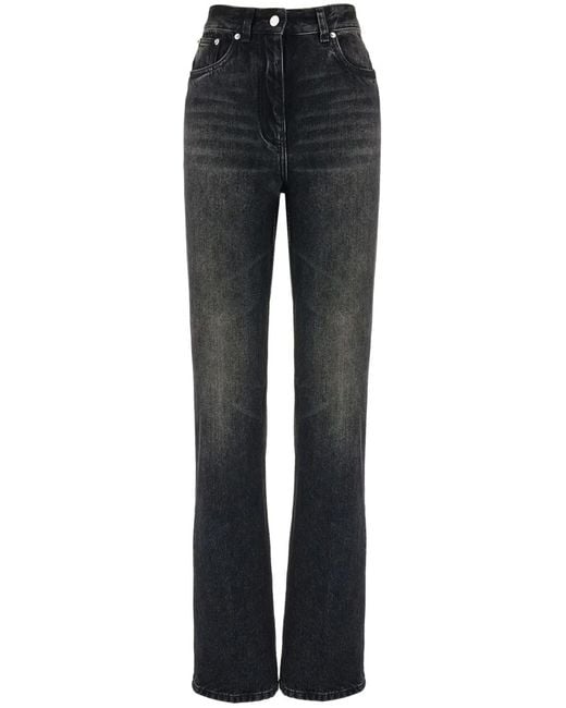 Ferragamo Blue High-Rise Flared Jeans