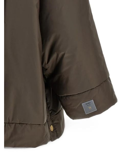 Max Mara Brown Mtcfiore Hooded Jacket