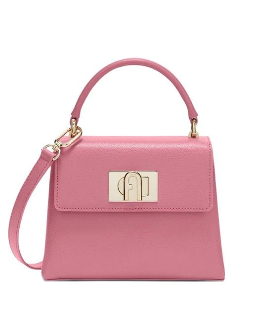 Furla Pink Small Top-Handle Crossbody Bag