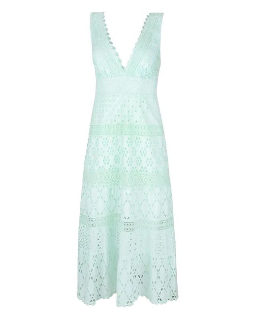 Temptation Positano Blue Paglia Midi Dress
