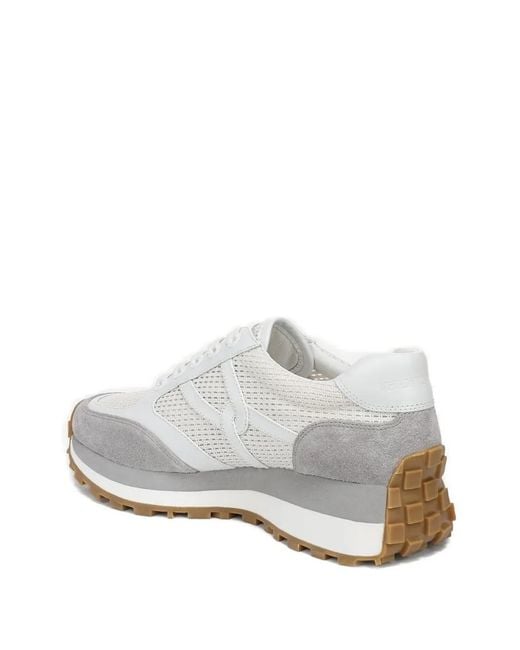 Veronica Beard White Panelled Trainers