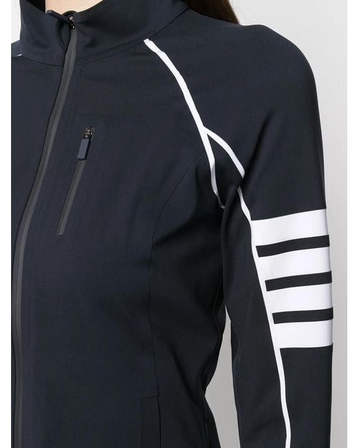 Thom Browne Black Compression Zip-up 4-bar Jacket