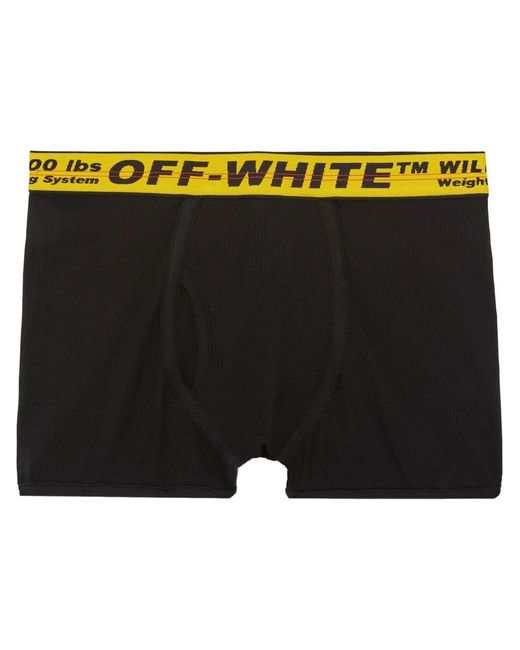 Off-White c/o Virgil Abloh Black Classic Industrial Waistband Boxers for men