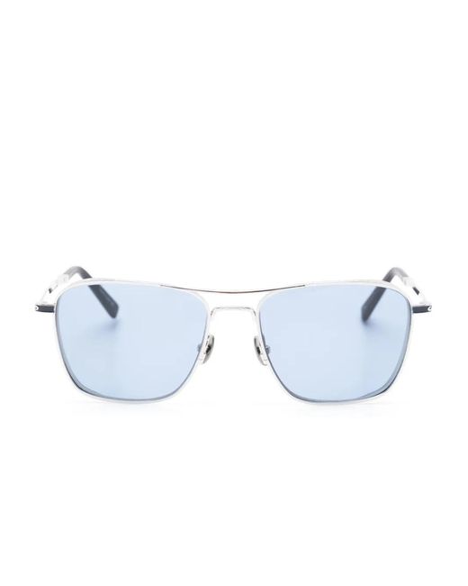 Matsuda Blue Pilot-Frame Sunglasses