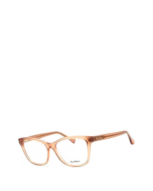 Max Mara Natural Rectangle-Frame Glasses
