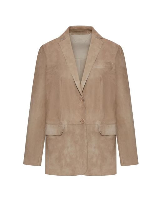 Salvatore Santoro Natural Buttoned Blazer