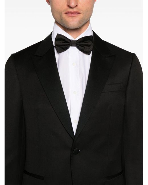 Zegna Anzug mit steigendem Revers in Black für Herren