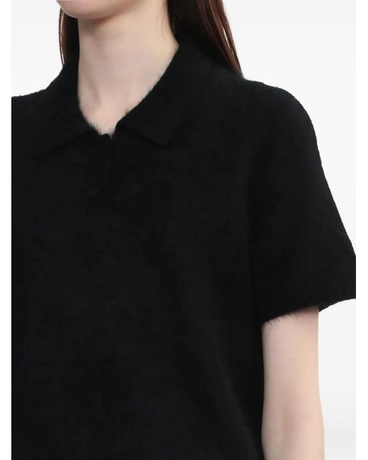 Rag & Bone Black Polo À Manches Courtes