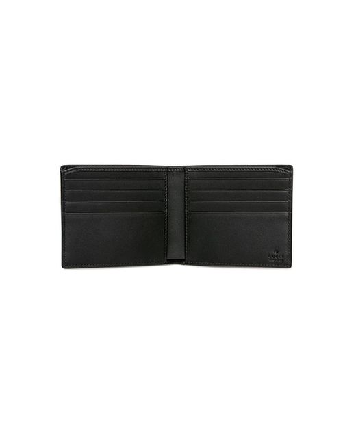 ophobe Massakre ingen Gucci Black Leather Kingsnake Bifold Wallet for Men - Save 32% - Lyst