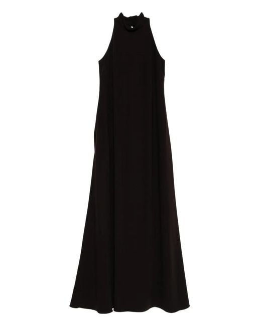 Amsale Black High-Neck Dress