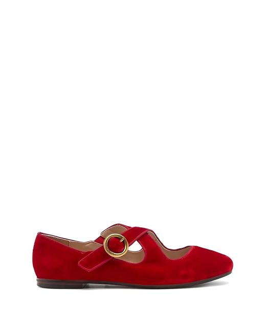 Ballerines À Bride À Boucle Maliparmi en coloris Red