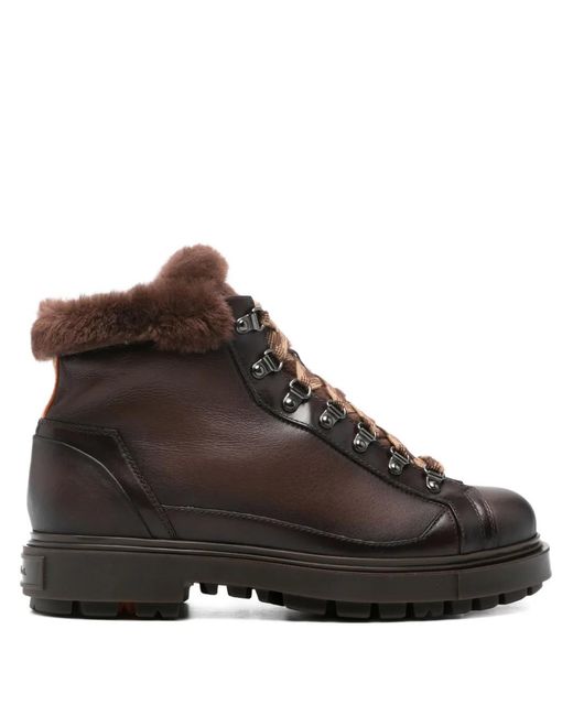 Santoni Brown "Farcry" Boots for men