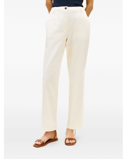 Tommy Hilfiger White Buttoned Trousers