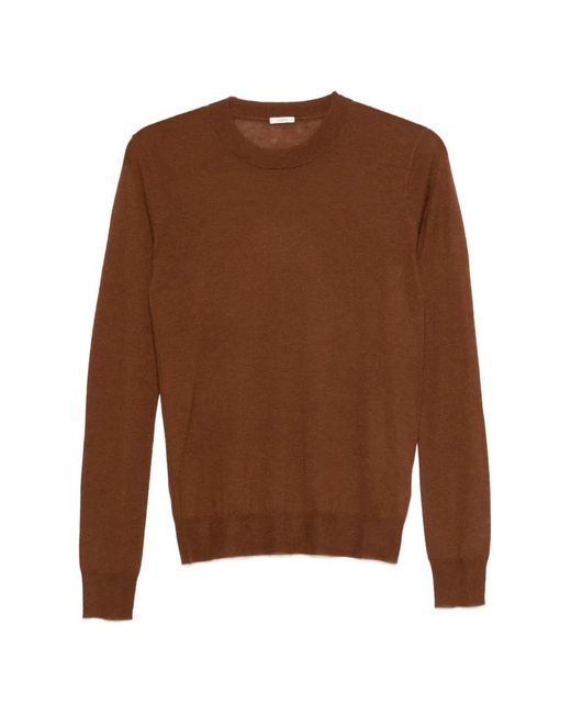 Joseph Brown Round-Neck Sweater