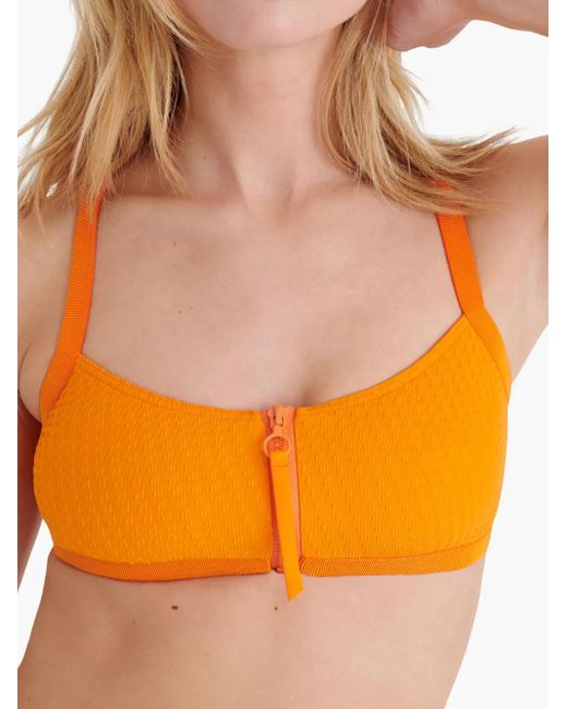 Eres Orange Fame Bikini Top