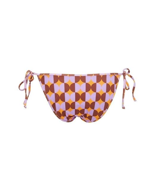 LaDoubleJ Red Bas De Bikini À Bonnets Triangles
