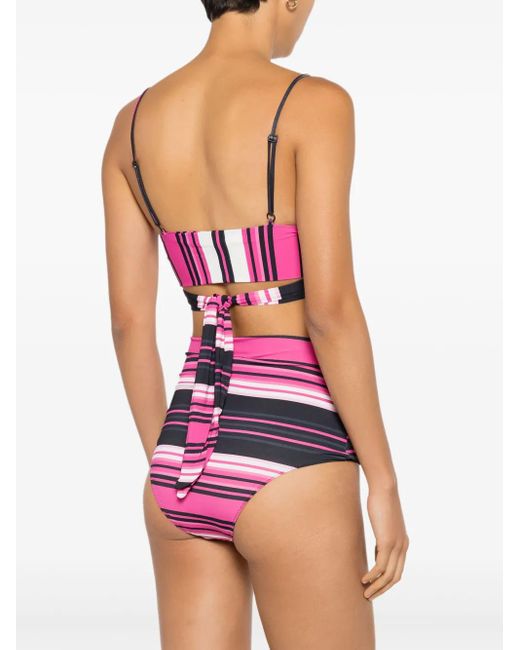 Clube Bossa Pink Gestreiftes Havel Bikinioberteil