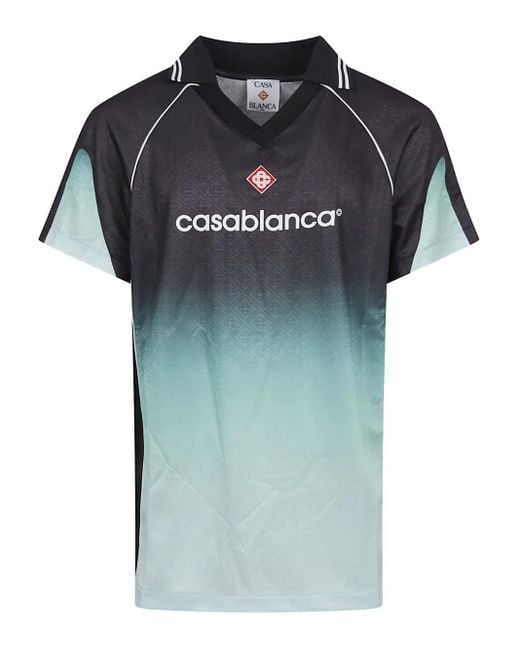 Casablanca T-Shirt mit Farbverlauf-Logo in Green für Herren