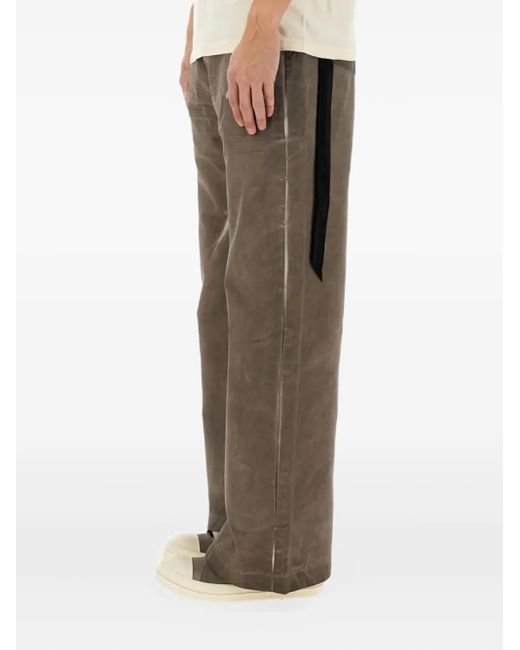 Rick Owens Brown Geth Side-Stripe Cotton Jeans for men