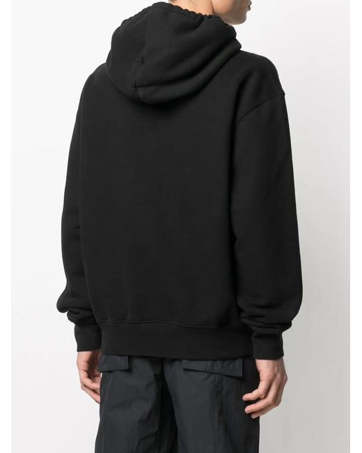 Heron Preston Black Litho Organic Cotton Hoodie for men