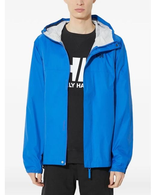 Helly Hansen Blue Hooded Zipped Lightweight Jacket for men