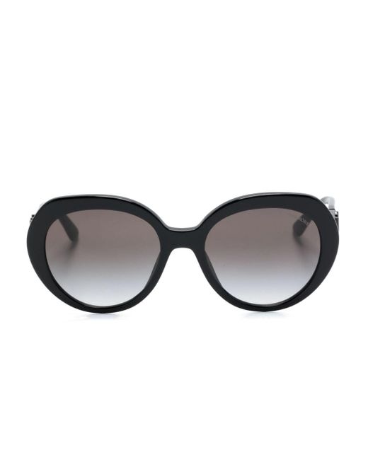 Michael Kors Black San Lucas Round-frame Sunglasses