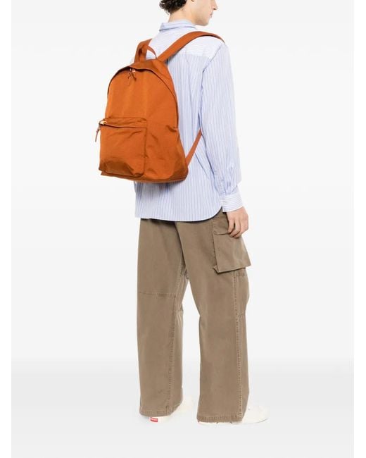Visvim Brown Logo-Patch Backpack for men