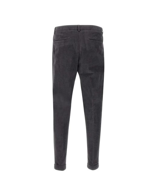 Devore Gray Corduroy Trousers for men