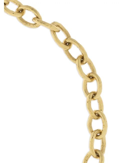 Ulla Johnson Metallic Chain-Link Ball-Pendant Necklace
