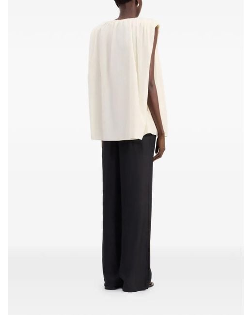 Loulou de Saison White Button-Fastening Top