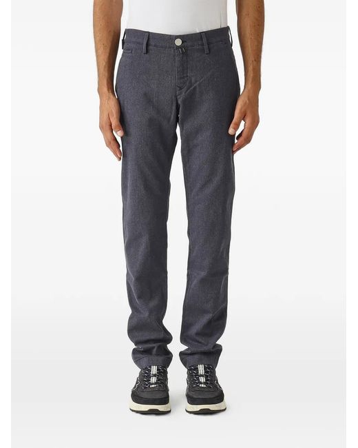 Jacob Cohen Cotton Trousers in Blue for Men | Lyst UK