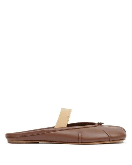 Maison Margiela White Tabi Elasticated-Band Mules