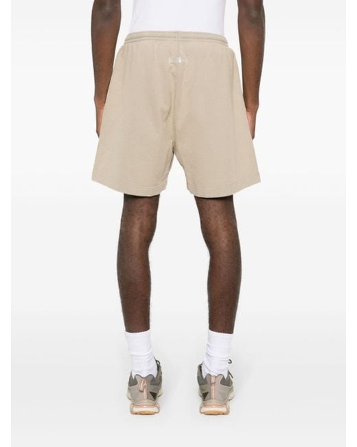 Acne Natural Logo-patch Jersey Shorts