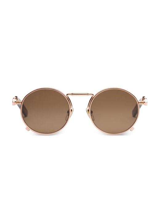 Jean Paul Gaultier Brown Round-Frame Sunglasses