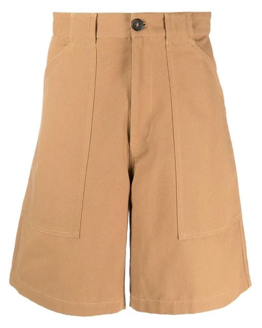 A.P.C. Natural Melbourne Cotton Canvas Shorts for men