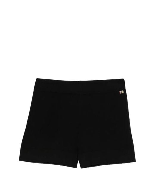 Extreme Cashmere Black Nº450 Bummy Knitted Shorts