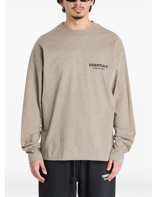 Fear Of God Natural Crew-Neck Long-Sleeve T-Shirt for men