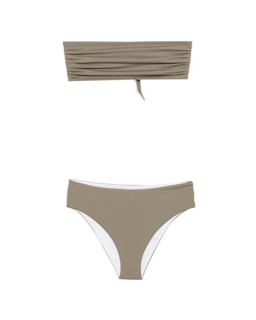 Fisico Gray Bikini À Fronces