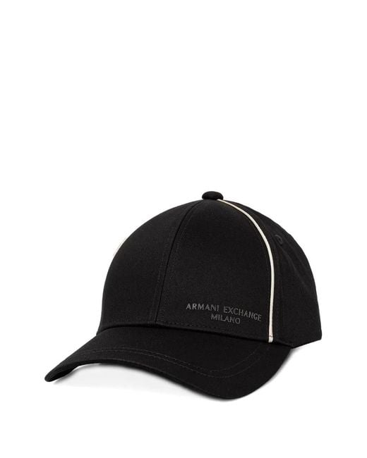 ARMANI EXCHANGE Black Casquette À Logo for men